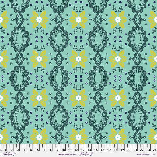 Free Spirit-Flocked Small Aqua-fabric-gather here online