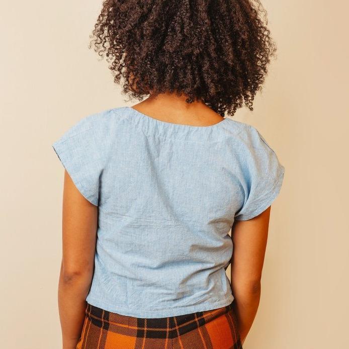 Friday Pattern Company-The Square Neck Top-sewing pattern-gather here online