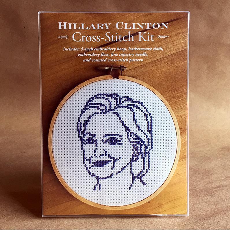 GallardoWorks - Hillary Clinton Cross-Stitch Kit - Default - gatherhereonline.com