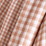 Atelier Brunette-Gingham Off-White Maple Double Gauze-fabric-gather here online