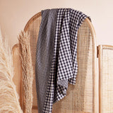 Atelier Brunette-Gingham Off-White Night Double Gauze-fabric-gather here online