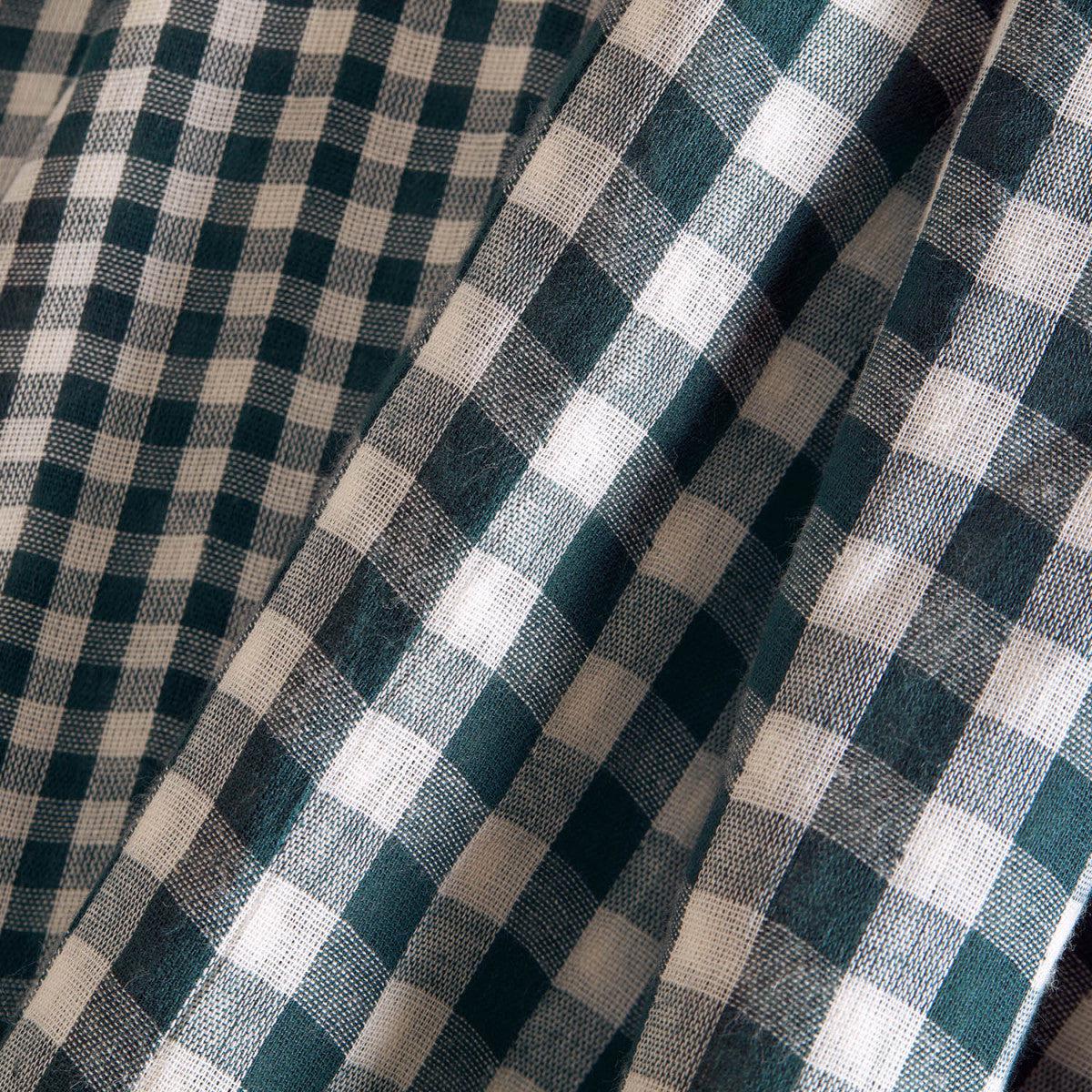 Atelier Brunette-Gingham Off-White Smokey Double Gauze-fabric-gather here online