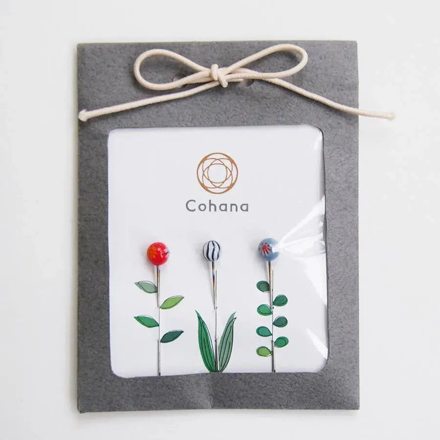 Cohana-Glass Head Flower Pins-sewing notion-gather here online
