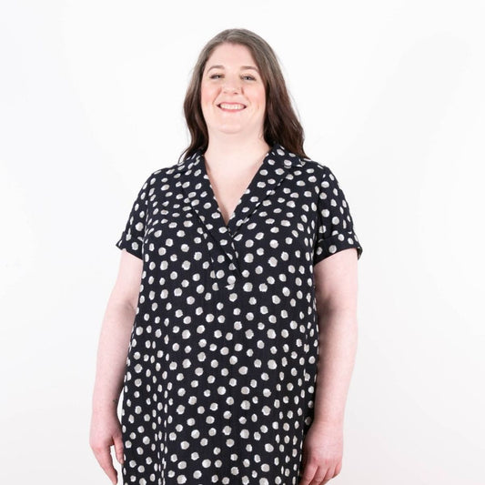 Grainline Studio-Augusta Shirt and Dress-sewing pattern-Sizes 14-30-gather here online