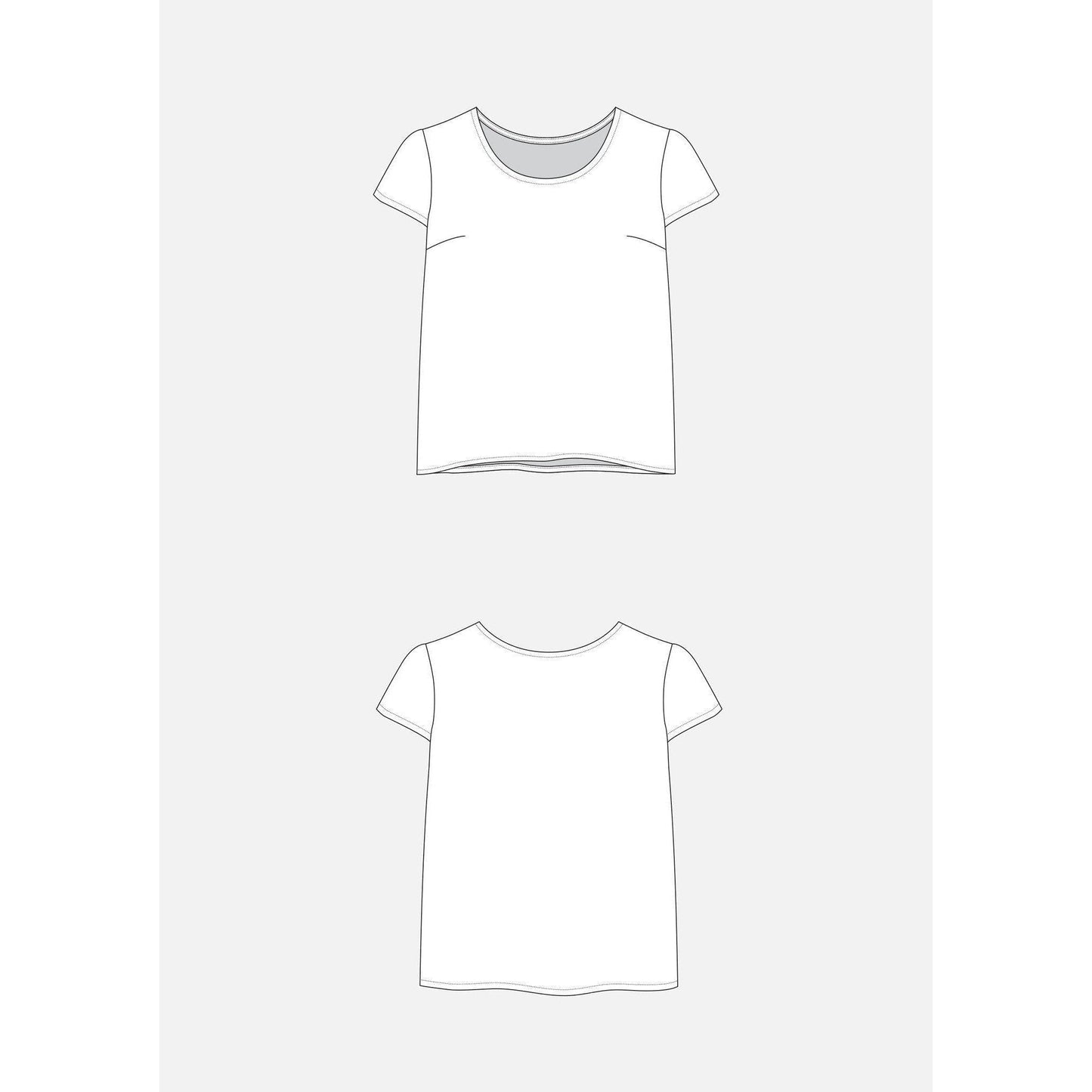 Grainline Studio-Scout Tee Shirt Pattern-sewing pattern-gather here online