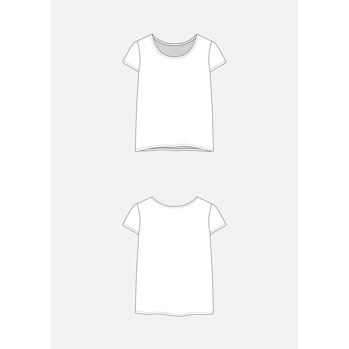 Grainline Studio-Scout Tee Shirt Pattern-sewing pattern-gather here online