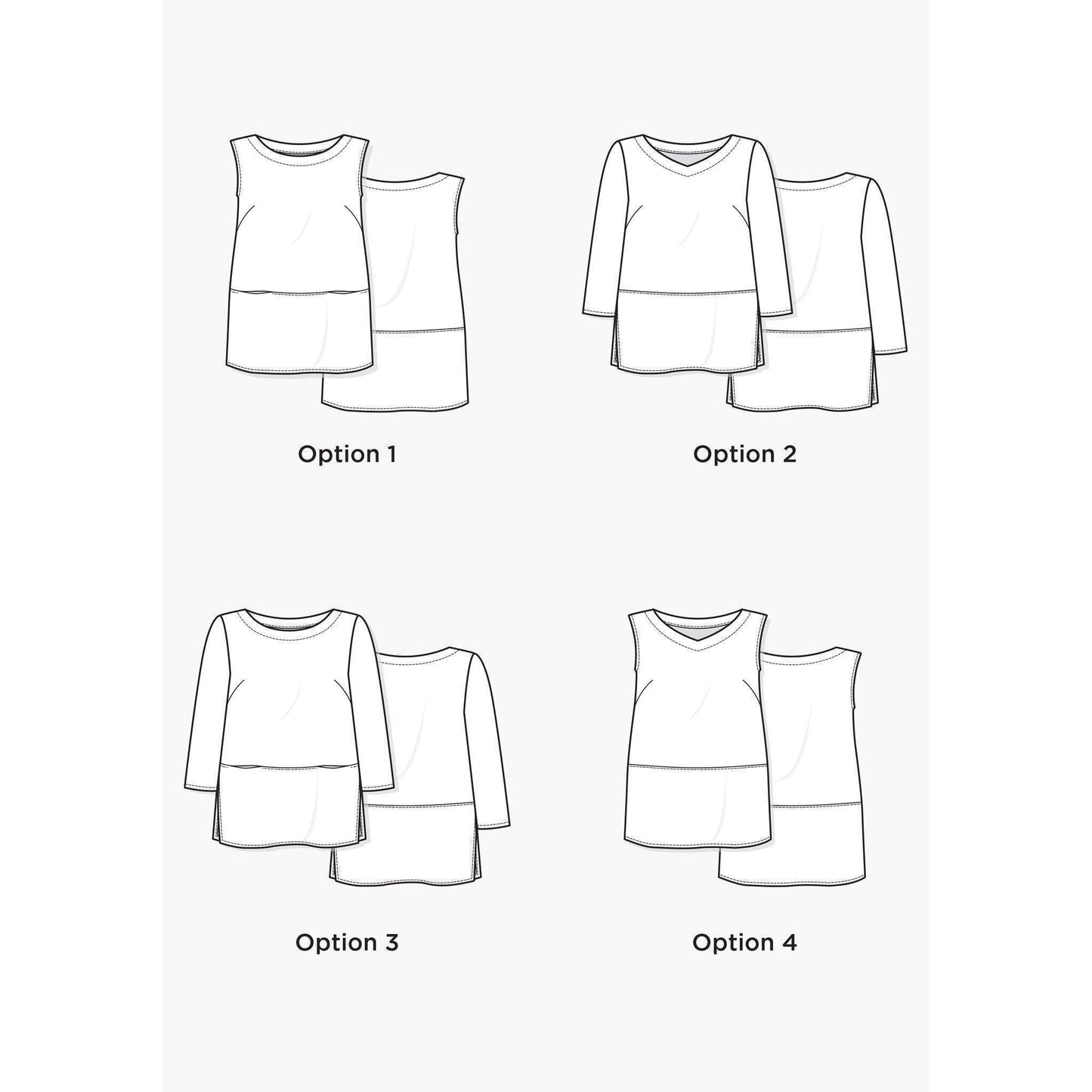 Grainline Studio-Uniform Tunic Pattern-sewing pattern-gather here online