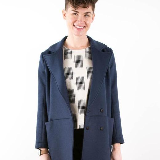 Grainline Studio-Yates Coat Pattern-sewing pattern-gather here online