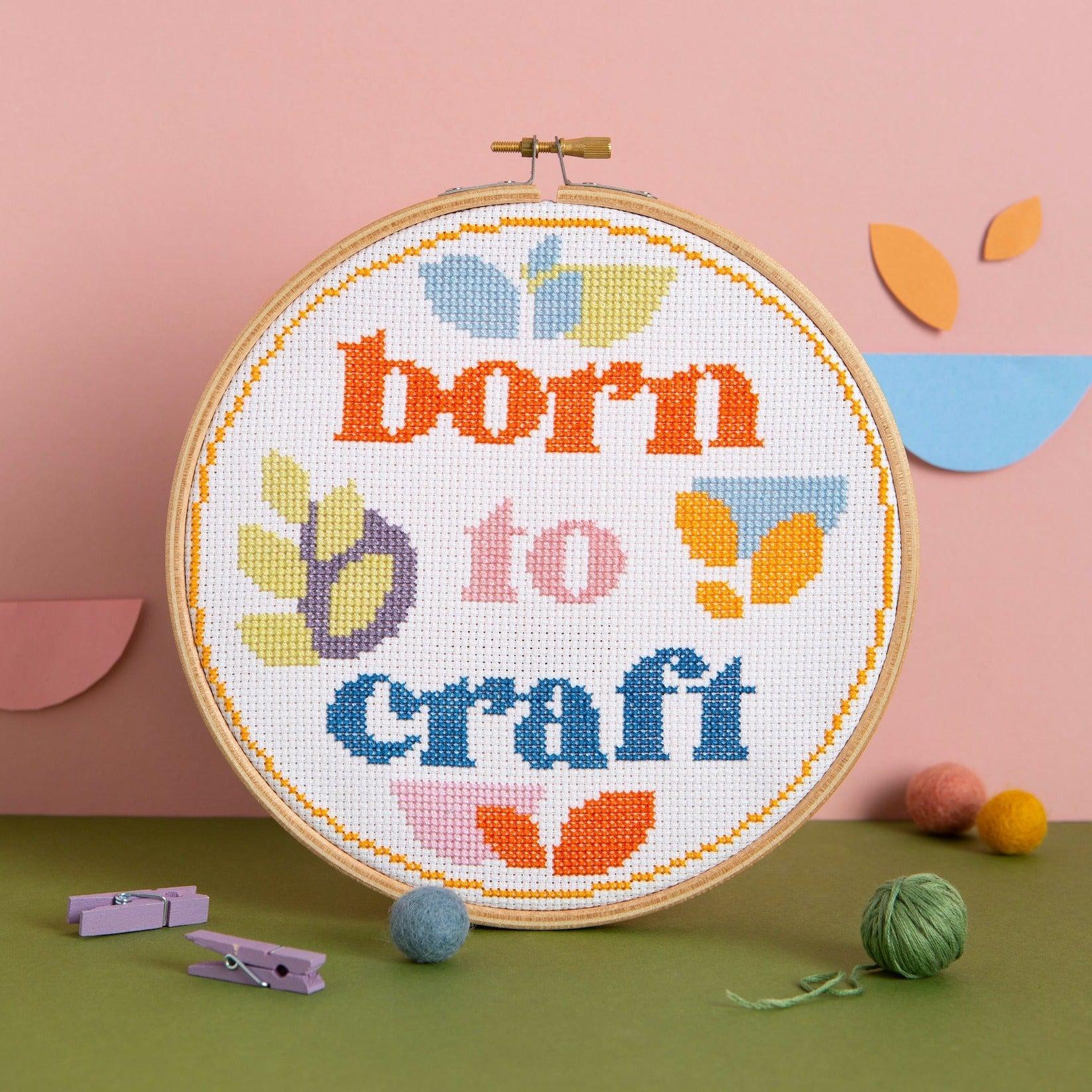 gather here classes-Cross Stitch - Born to Craft-class-gather here online