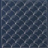 Olympus-Sashiko Sampler, No. 201 - Kowaki Navy-embroidery pattern-gather here online
