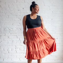 True Bias-Mave Skirt-sewing pattern-14-30-gather here online