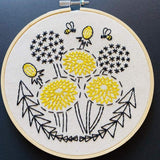 Hook, Line & Tinker-Bee Kind, Dandelion Embroidery Kit-embroidery/xstitch kit-gather here online
