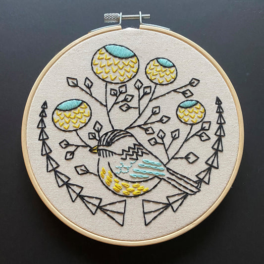 Hook, Line & Tinker-Chickadee Embroidery Kit-embroidery kit-gather here online