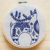 Hook, Line & Tinker-Holiday Hygge Reindeer Embroidery Kit-embroidery/xstitch kit-gather here online