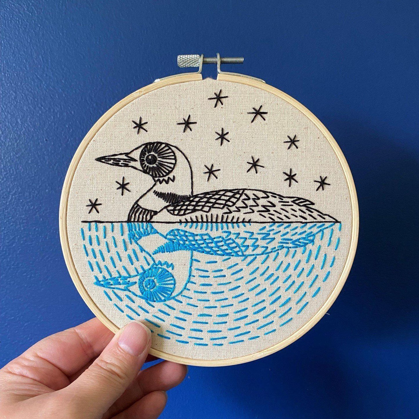 Hook, Line & Tinker-Loon Embroidery Kit-embroidery/xstitch kit-gather here online