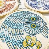 Hook, Line & Tinker-Saw Whet Owl Embroidery Kit-embroidery kit-gather here online