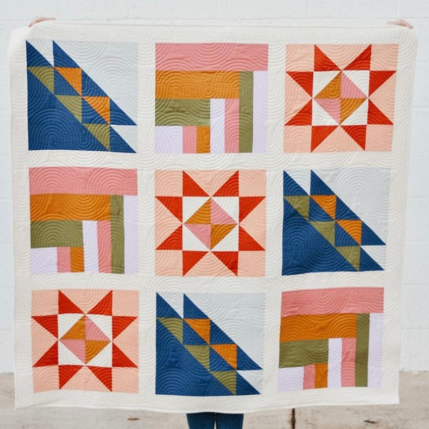 gather here classes-Collaboration Quilt-a-long-class-gather here online