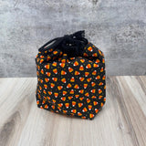 Denise Snow Williams-One of a Kind Drawstring Project Bags-accessory-Small - Candy Corn w/ Interior Pocket-gather here online
