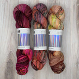 Hedgehog Fibres-Sock Yarn Coordinated Bundle of 3-yarn-Set M-gather here online