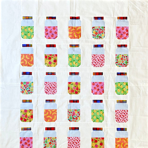 Mason Jar Quilt Top class - 3 sessions – gather here online