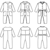 Ikatee-Brooklyn Jumpsuit Pattern-sewing pattern - kids-gather here online