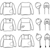 Ikatee-Hugo Sweatshirt + Hat Set-sewing pattern - kids-gather here online