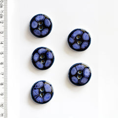 Incomparable Buttons-Large Blue Flower-button-gather here online