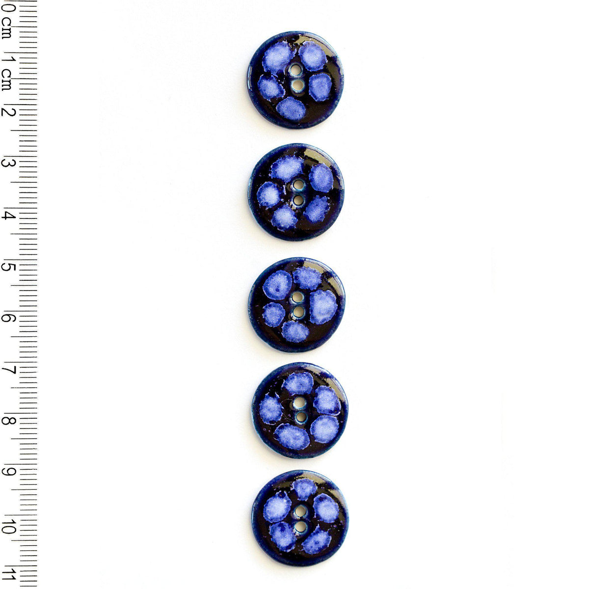 Mideum Button Medium Blue Flower Buttons – gather here online