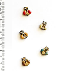 Incomparable Buttons-Tiny Owls in Multi Colors-button-gather here online
