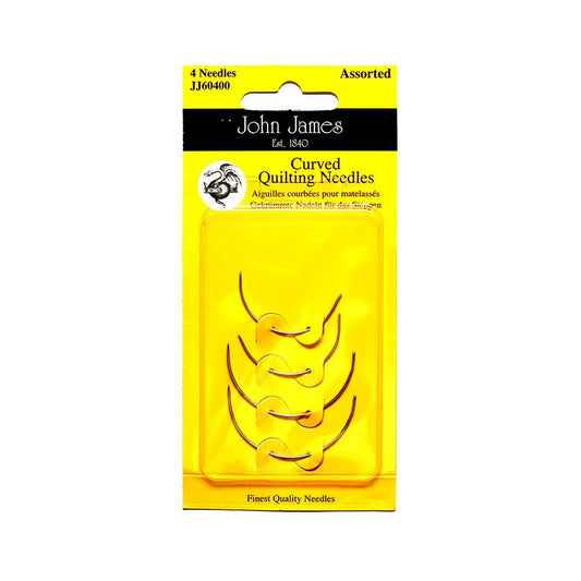 John James-John James Curved Quilting Needles 4Ct.-sewing notion-gather here online