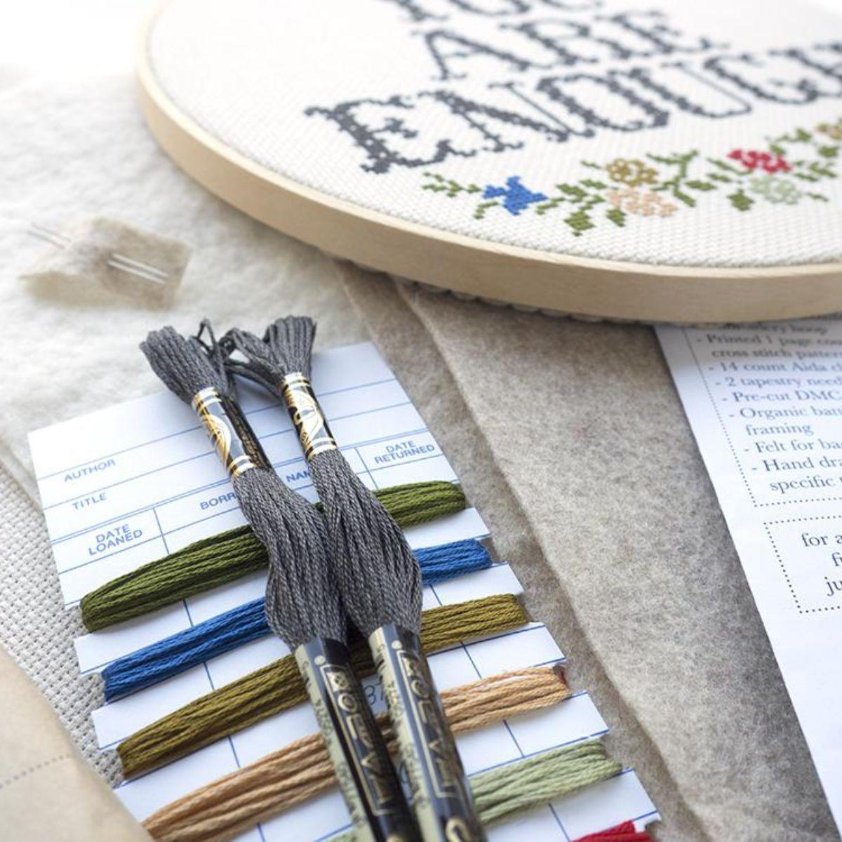How to Embroider Almost Everything: Everything You Need to Stitch Dozens of  Designs – Kit Includes: 16-page Project Book, 16-page Pattern Book, 10  Colors of Embroidery Floss, 2 Stitching Needles, Needle Threader