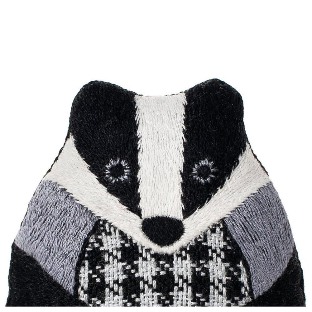 Kiriki Press-Badger DIY Embroidery Kit-embroidery/xstitch kit-gather here online