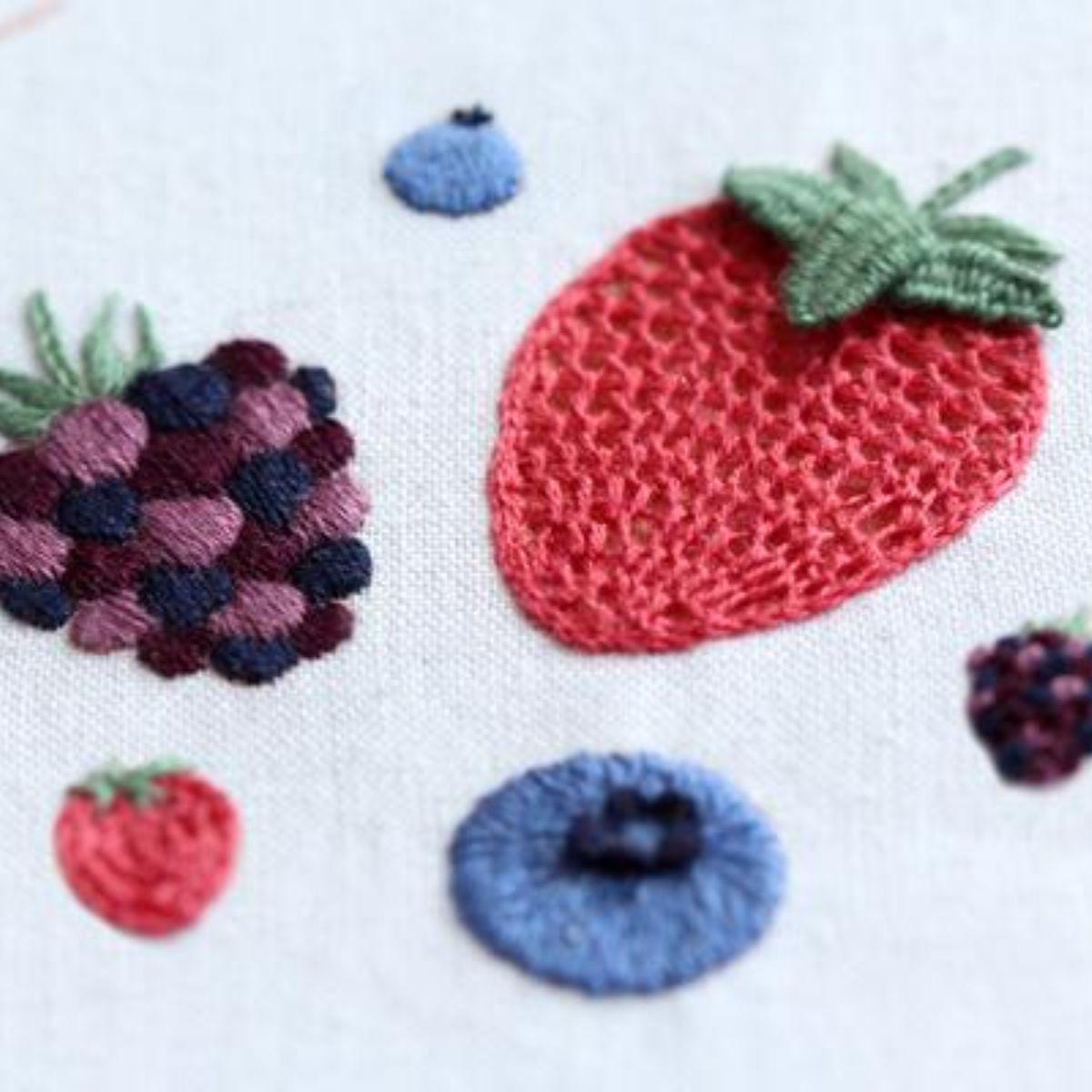 Kiriki Press-Berries Embroidery Stitch Sampler-embroidery kit-gather here online