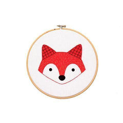 Kiriki Press - Fox Cub Hoop Art Kit - Default - gatherhereonline.com