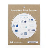 Kiriki Press-Intermediate Embroidery Stitch Sampler-embroidery kit-gather here online