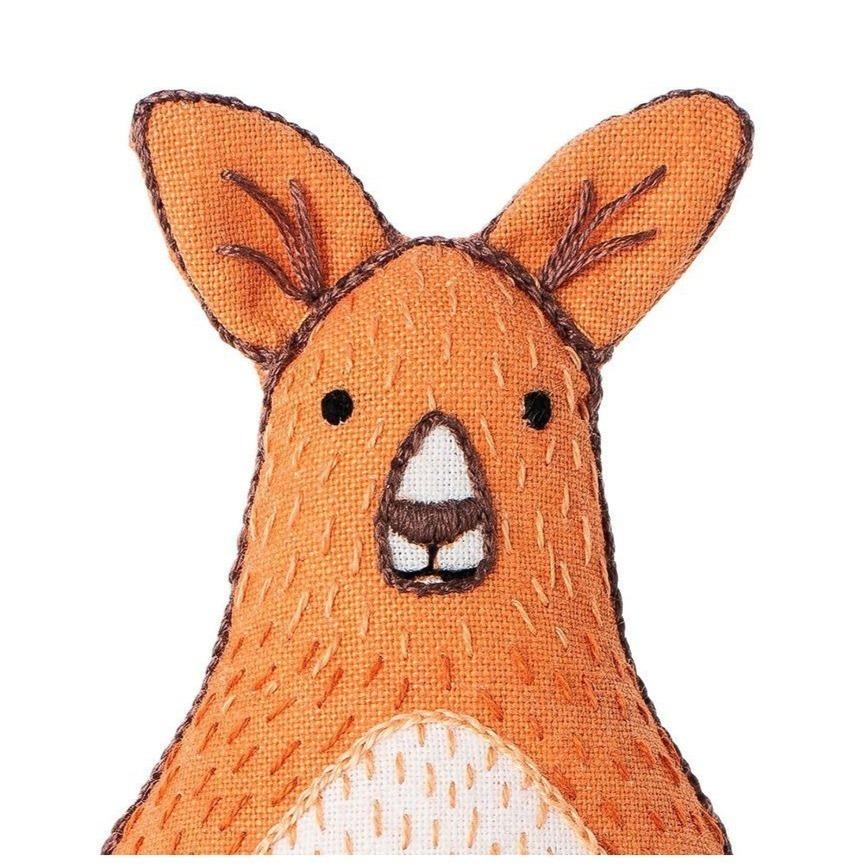 Kiriki Press-Kangaroo DIY Embroidery Kit-embroidery/xstitch kit-gather here online