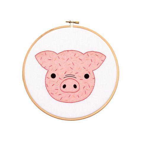 Kiriki Press - Piglet Hoop Art Kit - Default - gatherhereonline.com