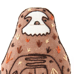 Kiriki Press - Sloth DIY Embroidery Kit - Default - gatherhereonline.com