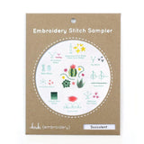Kiriki Press-Succulent Embroidery Stitch Sampler-embroidery kit-gather here online