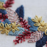 Kiriki Press-Winter Wreath Embroidery Stitch Sampler-embroidery kit-gather here online