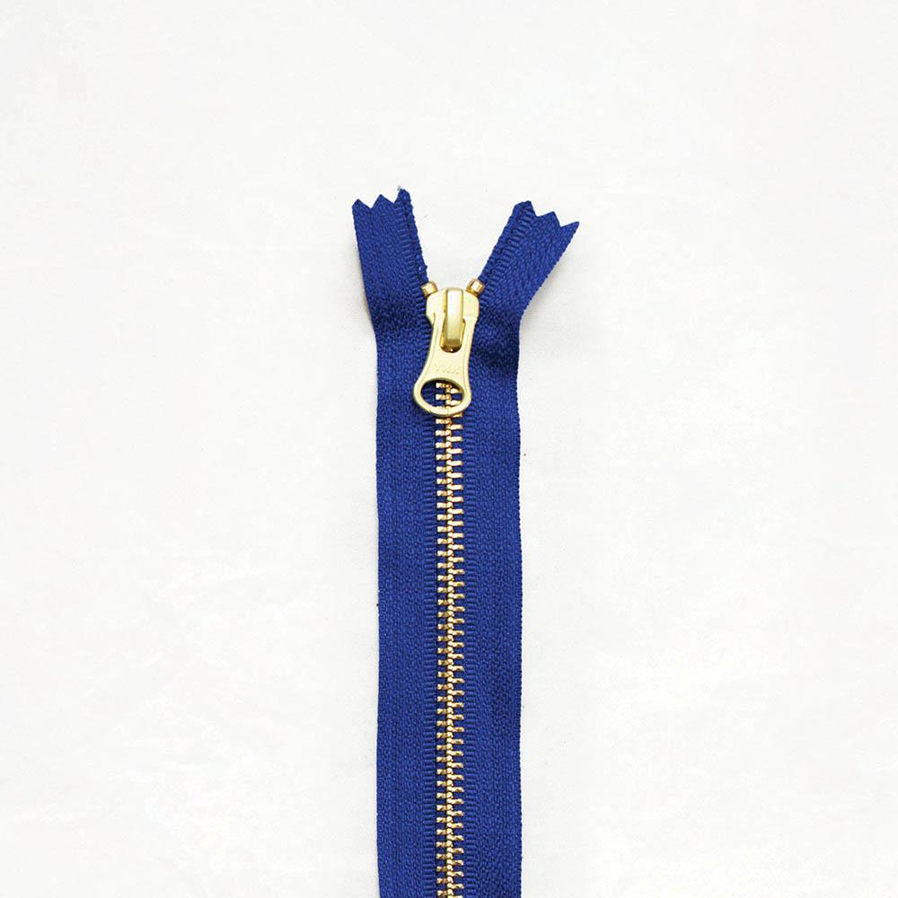 Klum House Workshop-14” Brass Zipper-zipper-Cobalt-gather here online