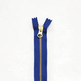 Klum House Workshop-14” Brass Zipper-zipper-Cobalt-gather here online