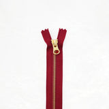 Klum House Workshop-14” Brass Zipper-zipper-Crimson-gather here online