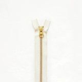 Klum House Workshop-14” Brass Zipper-zipper-Natural-gather here online