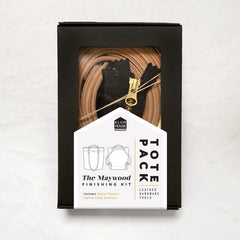 Klum House Workshop-Maywood Finishing Kit - Brown Leather & Antique Brass Hardware-sewing notion-gather here online