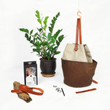 Klum House Workshop-Naito Bucket Bag Leather + Hardware Kit - Chestnut Leather-sewing kit-gather here online
