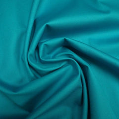 Lady McElroy-Loughborough- Kingfisher Stretch Cotton Sateen Drill-fabric-Default-gather here online