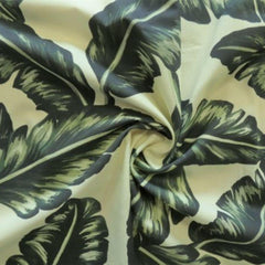 Lady McElroy-Botanical Leaf on Viscose Challis Lawn-fabric-Default-gather here online
