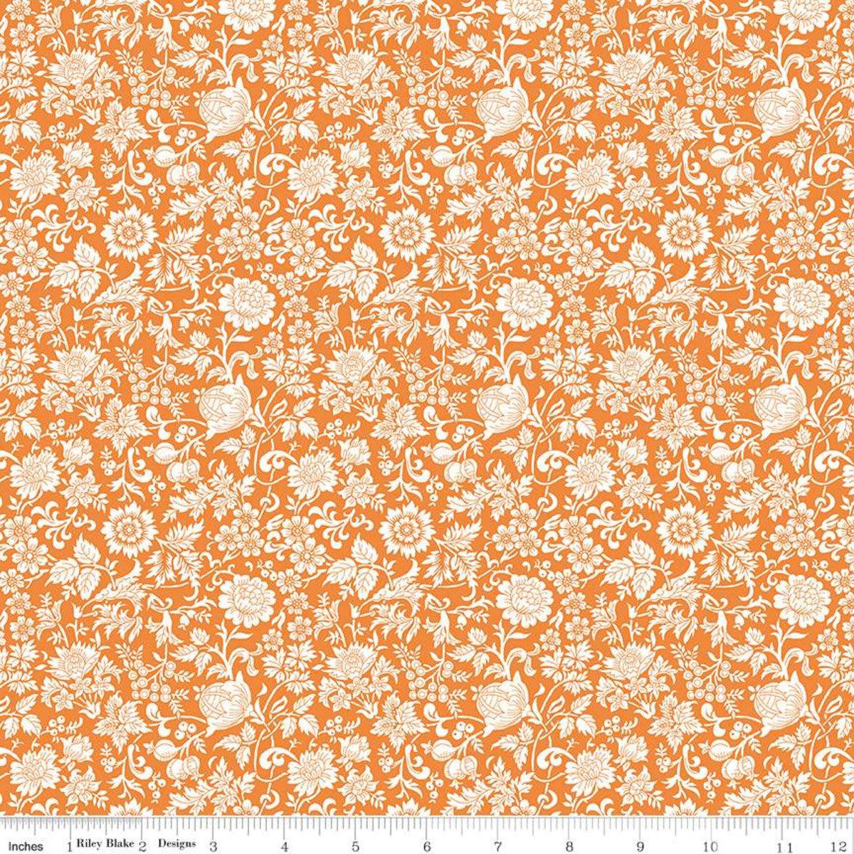 Liberty Fabrics-Painted Sunset Kelmscott Silhouette-fabric-gather here online