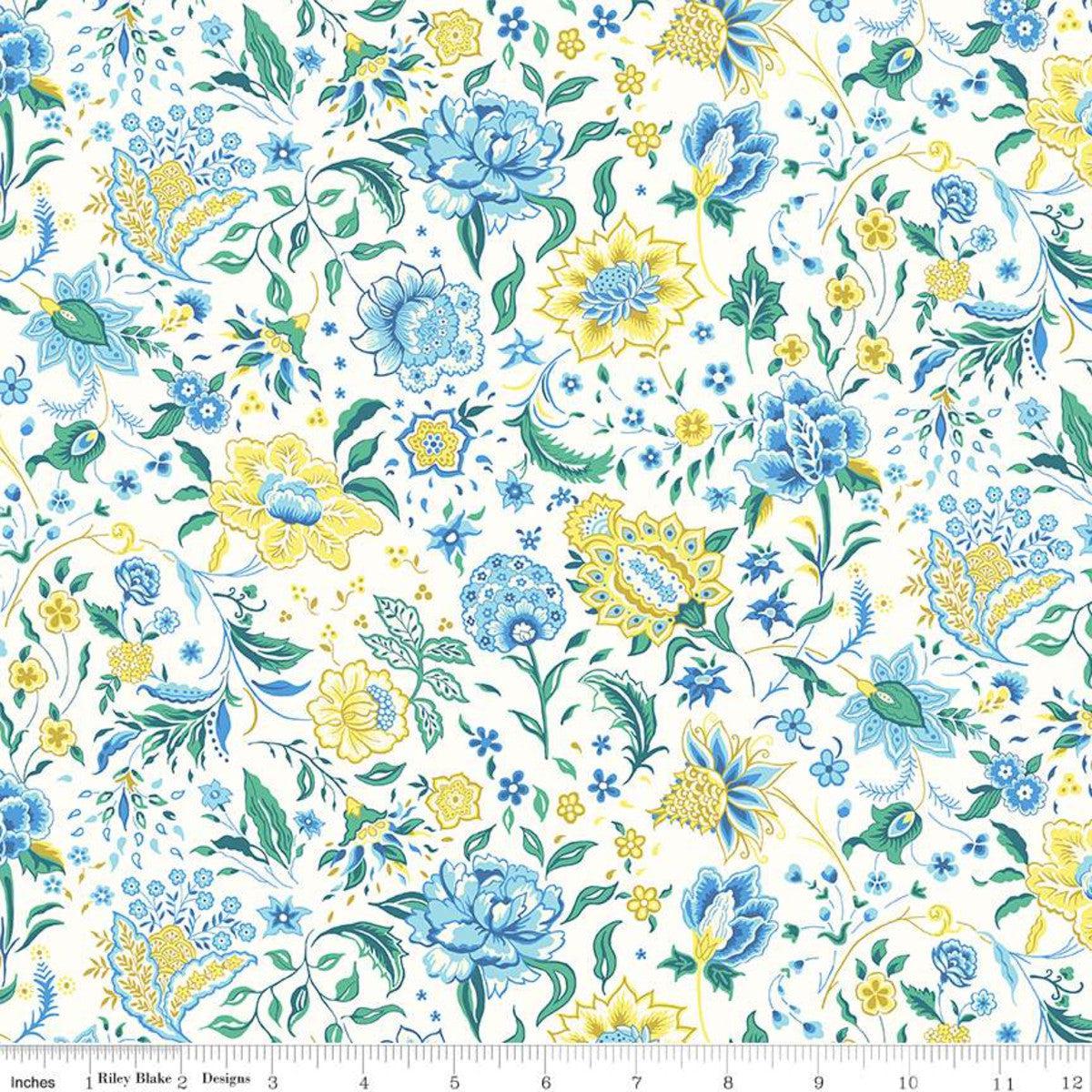 Liberty Fabrics-Watercolour Garden Melou Meadow-fabric-gather here online
